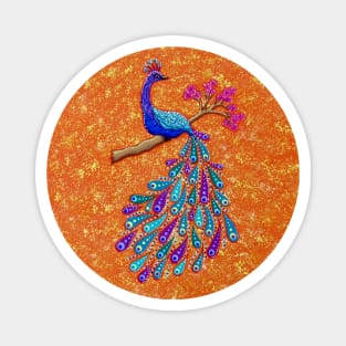 Pretty Peacock Magnet